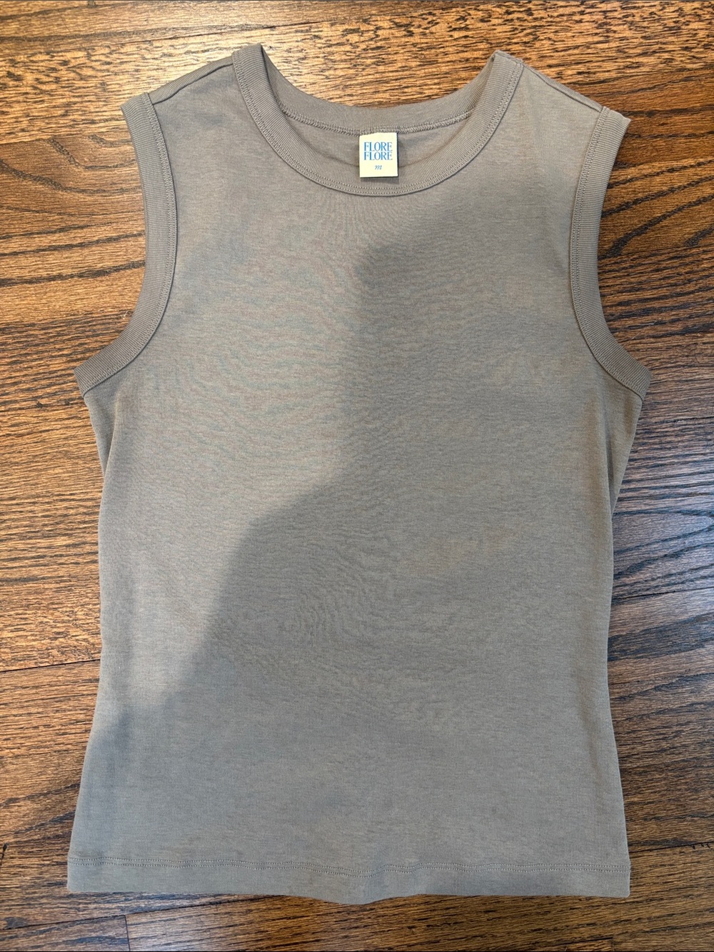 Flore Flore Esme Tank Top in Mushroom size medium - Picture 4 of 5
